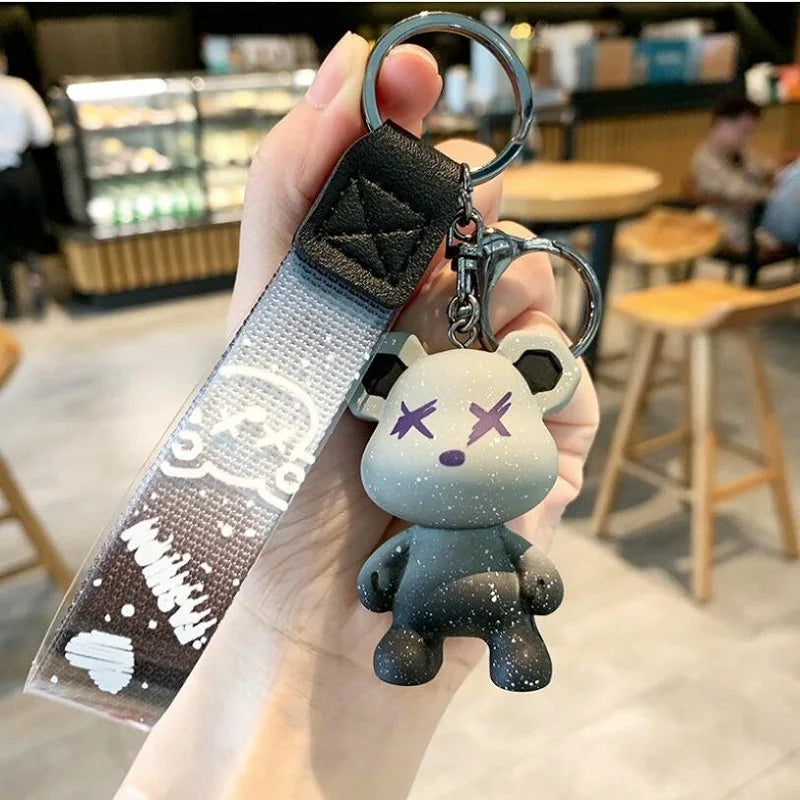Galaxy Bear Strap Keyring