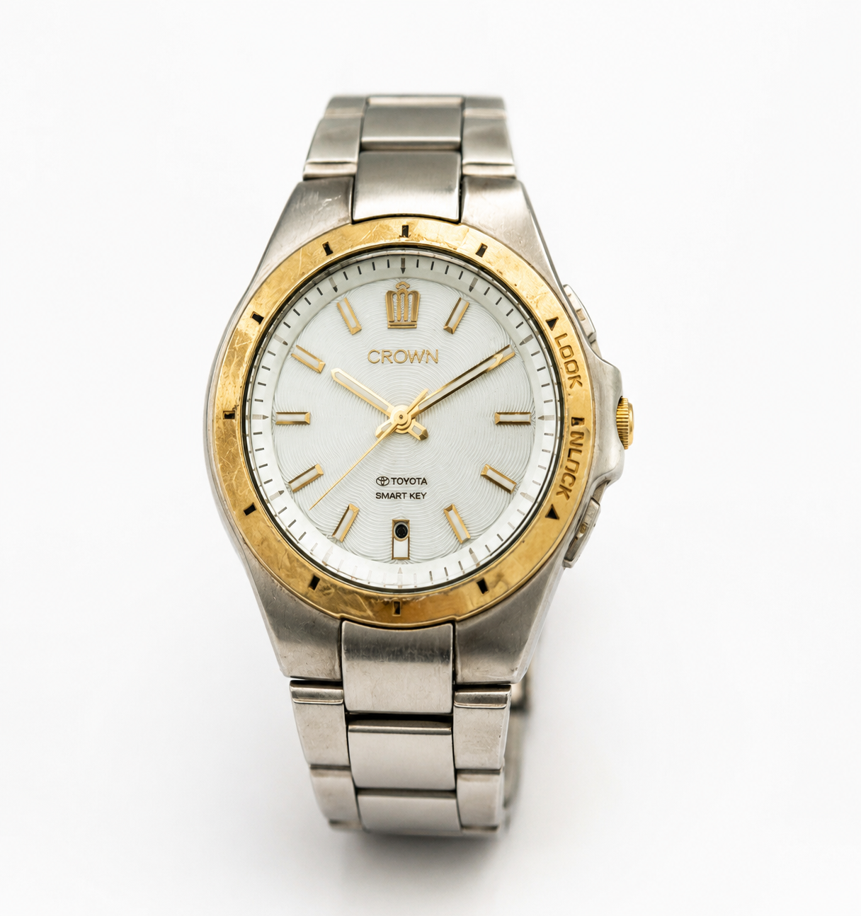 Toyota Crown Silver/Gold Smart Key Watch