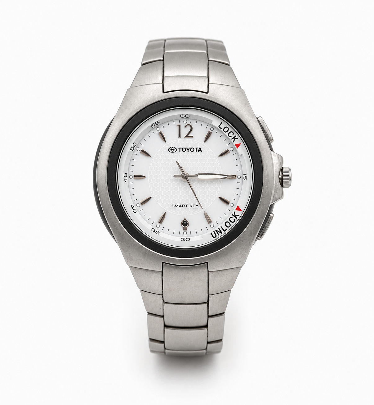 Toyota Silver/White Smart Key Watch